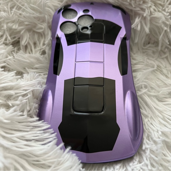 💞New! Purple Luxury Car Styled Phone Case For iPhone 13 Pro - Picture 1 of 5